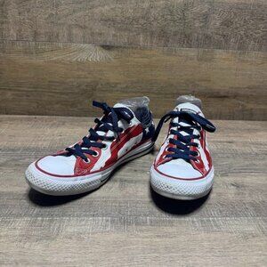 Converse All Star American Flag Canvas Low Top Sneakers Women's Size 9.5